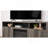 Ambrose 70"W Gray Walnut Finish Fireplace TV Stand Console With Heater, LED Light, Cabinets, Shelves-1672353014