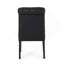 Ensemble de 2 chaises touffetées à roulettes-1149321965