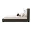 Grand lit en lin et espresso beige Clayten-392958752