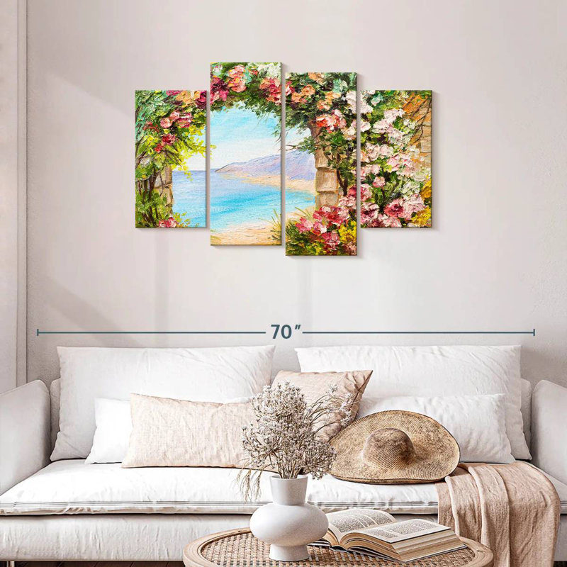 Lilie unique bord de mer, H 27 po x l 43 po