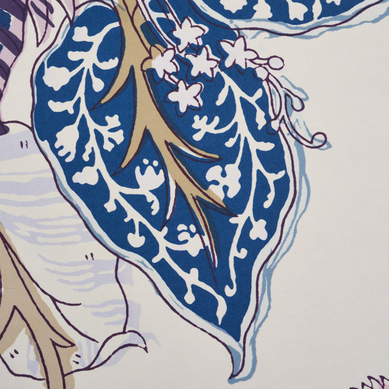 Papier peint arbre indien, Hyacinthe
