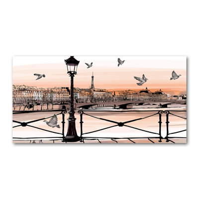 Twilight In Paris - Wrapped Canvas Print