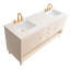 Base de meuble-lavabo autoportant L 72 po Lisbon