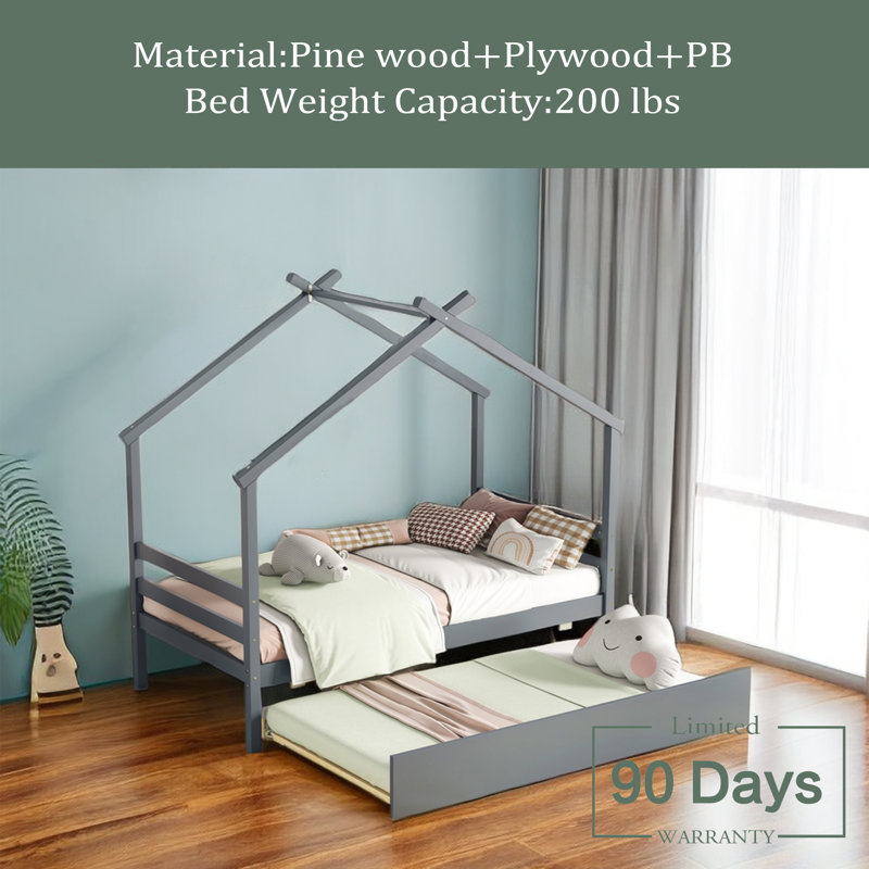 Sonnett Daybed with Trundle, Gray