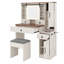 Bureau de coiffeuse avec miroir coulissant et lumières-1580355311