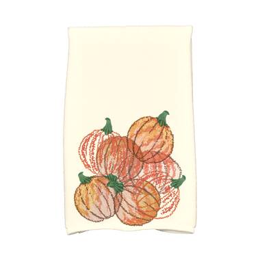 Thanksgiving Pumpkins Bathroom Towel Set,Microfiber Bath Kitchen