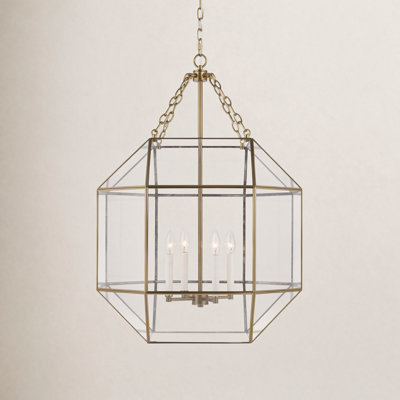 Reid 4 Light Glass Dimmable Pendant