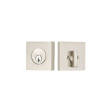 Square Single Cylinder Deadbolt Polished Chrome Finish