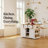 53" Kitchen Island Set with 2 Bar Stools – Complete Breakfast Nook Solution-16333889