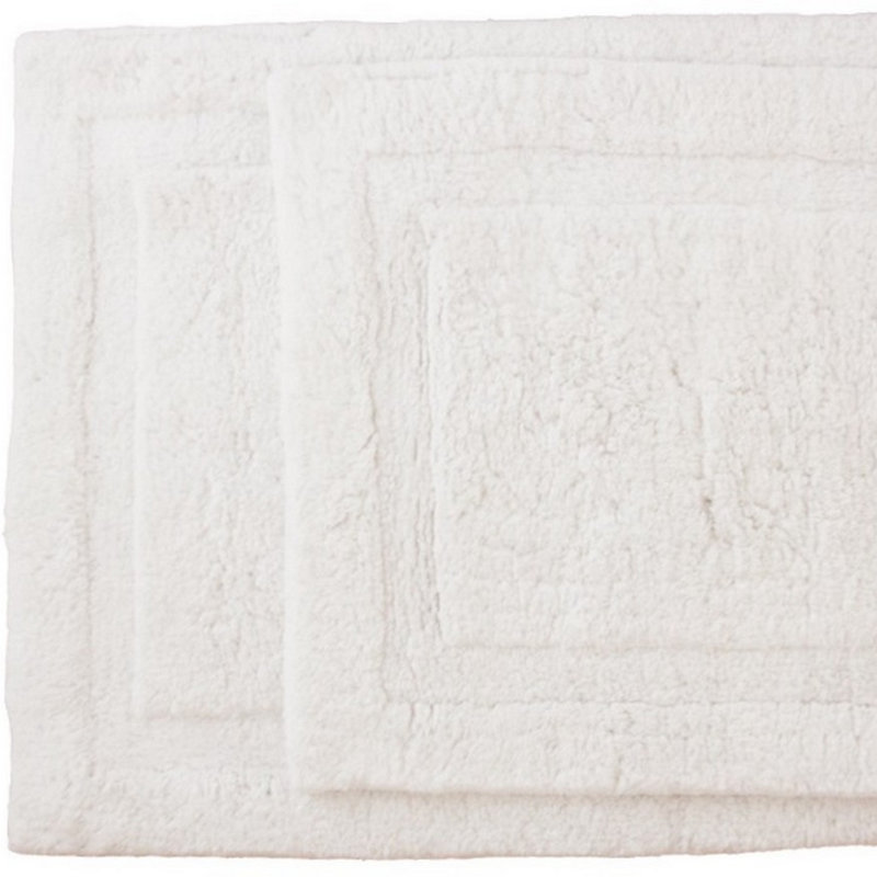 Redner Cotton Bath Rug, White