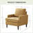 Clancy Armchair With Solid Wood Legs-129459922