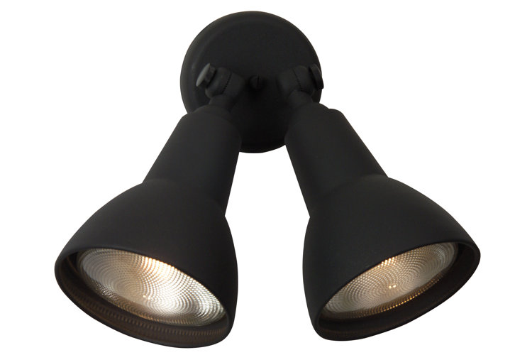 matte black metal outdoor flood light 
