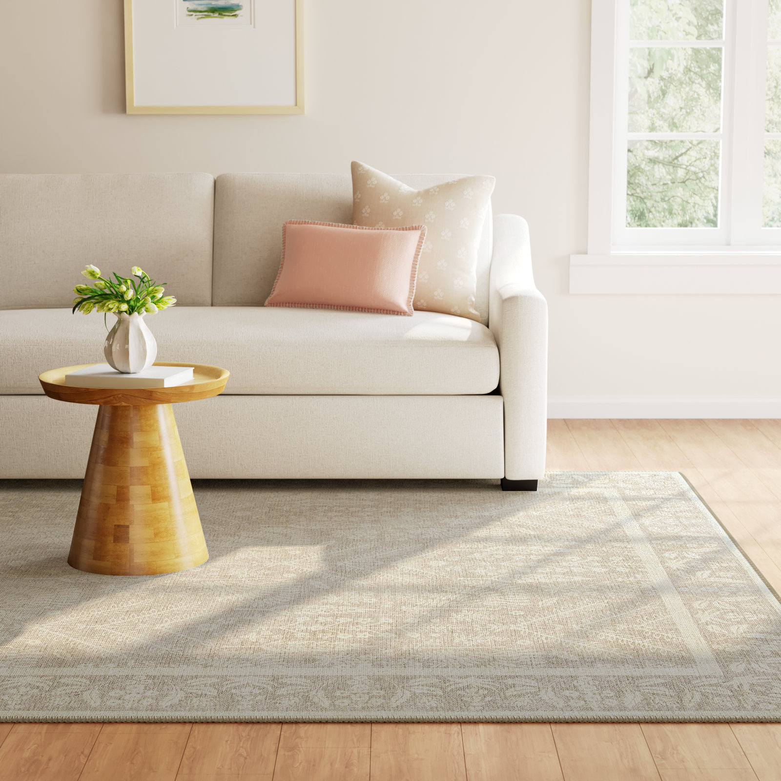 Rifle Paper Co. x Loloi Maison Bough Natural Rug, Rectangle 8'4" x 11'6"
