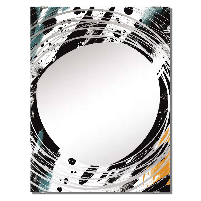 Matthes - Grand miroir mural abstrait MIR134574, 32 po x 24 po