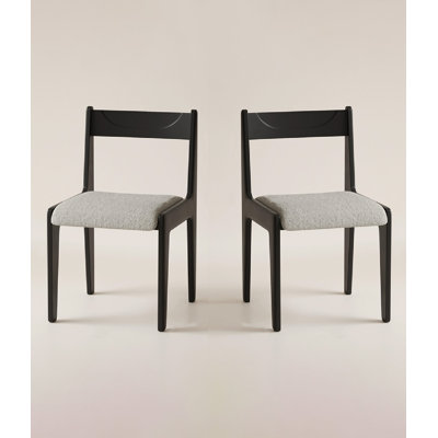 Solid Wood Back Chair Retro Casual Home Dining Chair