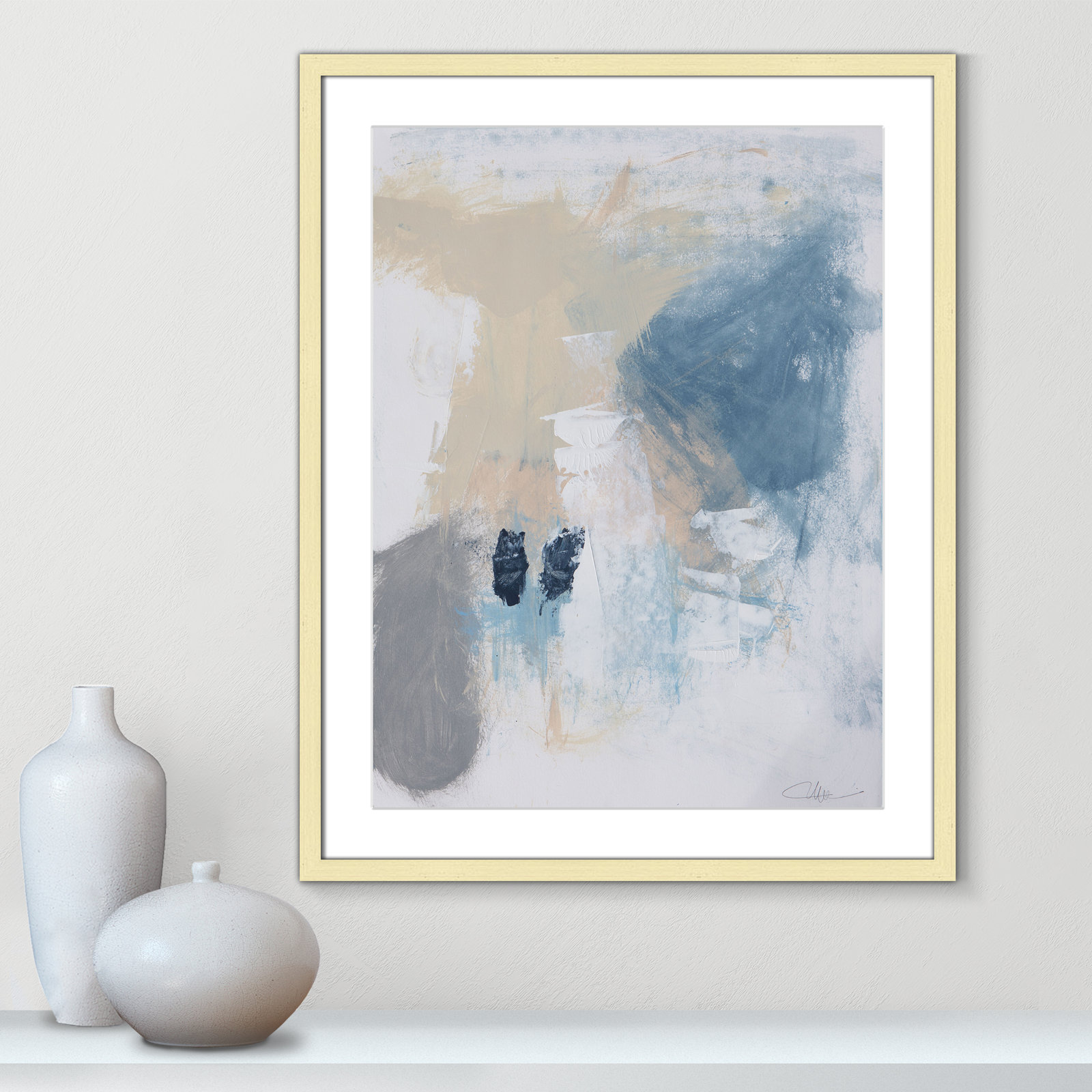 Coastal Carnival Collection "Coastal Carnival II" Print, Gold Single Picture Framed Paper, White, 29.5" H x 23.5" W x 1.25" D