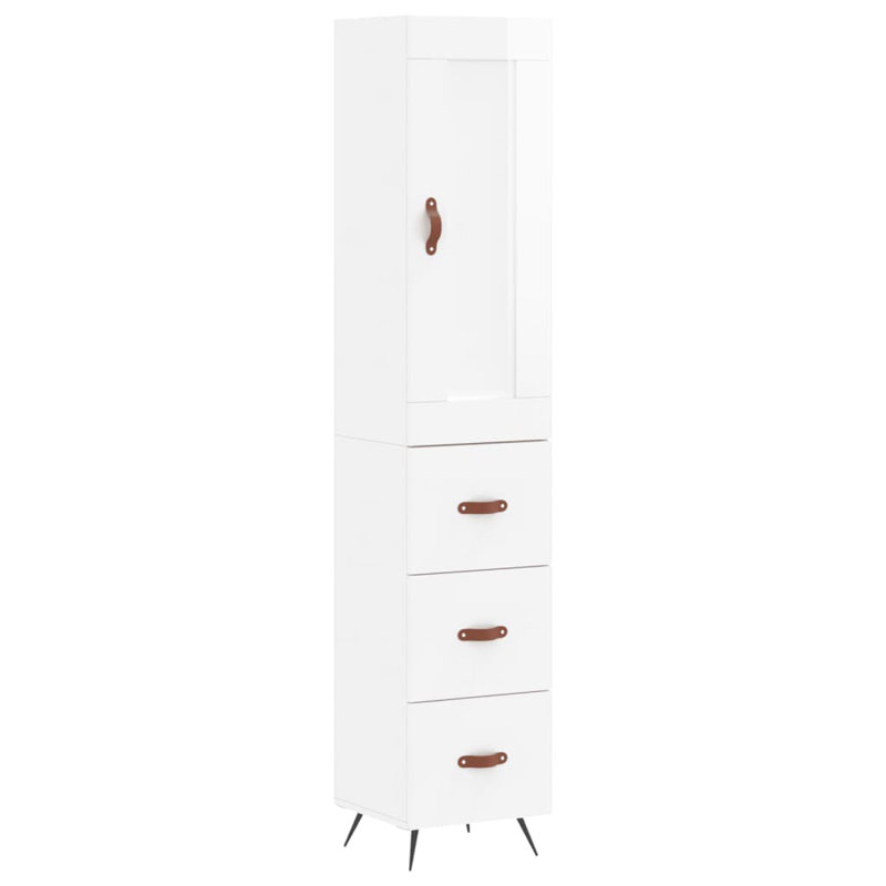 34.5cm Sideboard, High Gloss White