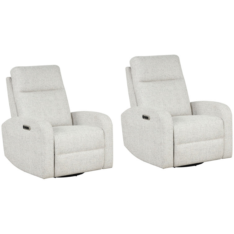 Power Swivel Glider Recliner Two Pack