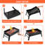 Portable Foldable Charcoal BBQ Grill, Lightweight Tabletop Smoker Grill with Ash Catcher for Camping Picnic Garden Outdoor Grilling