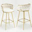 Upholstered Swivel Counter Stool-501191425