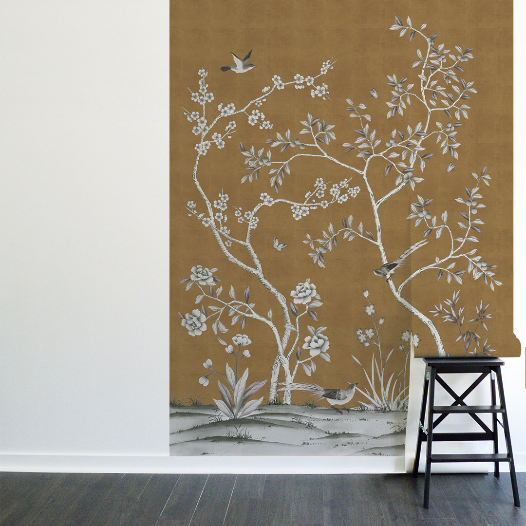 Mariolita Self-Adhesive Wallpaper Double Roll, Antique Gold