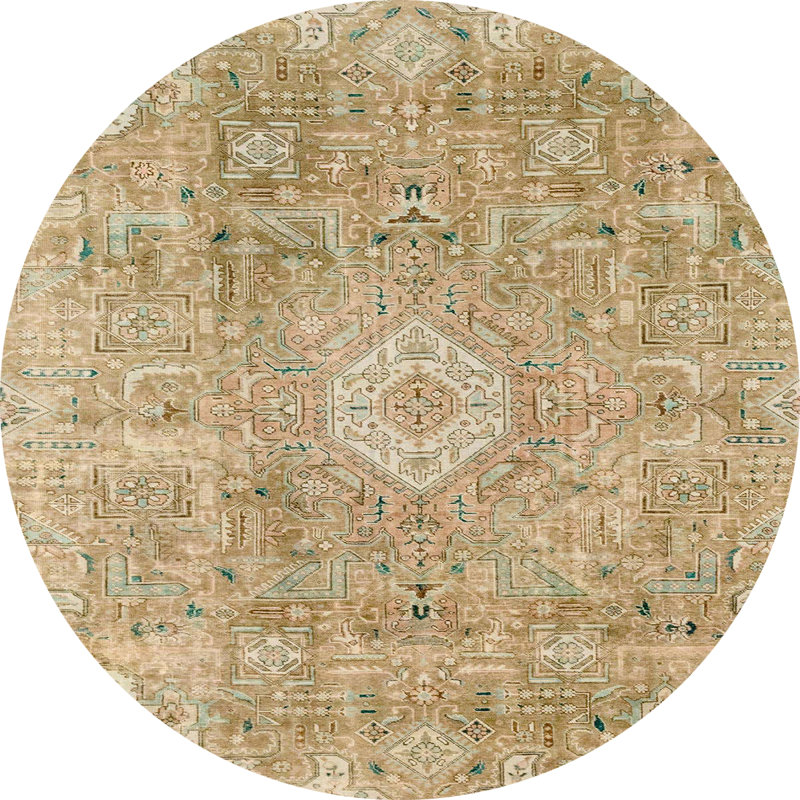 Tapis abstrait moderne 2112, Rond 6 pi