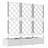 vidaXL Garden Planter 3 pcs White 47.24 x 15.75 x 49.41 in Plastic-1979460432-1979460447-1979460445