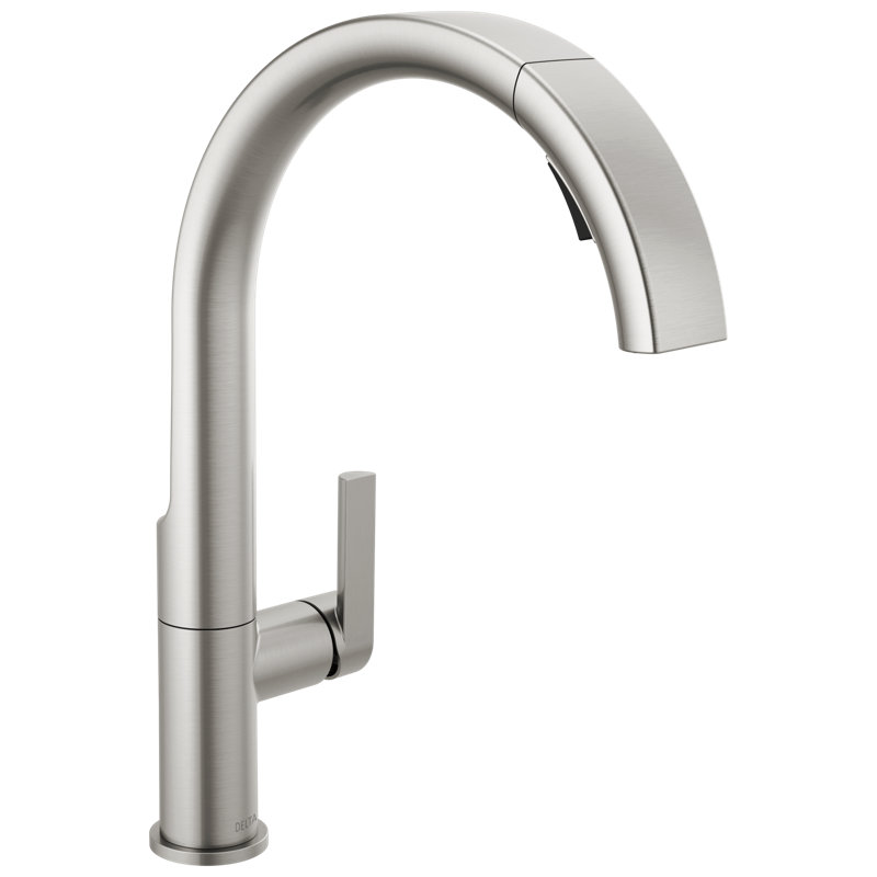 Keele Pull Down Sprayer Single Handle Kitchen Sink Faucet, Spotshield Stainless
