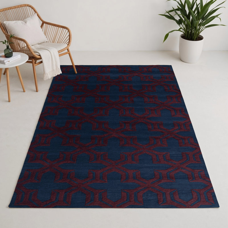Trellis Gray Indoor and Outdoor Area Rug, Rectangle 3' x 5'