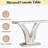 V-Shaped Design Hall Table,Mirrored Side Table,Console Table