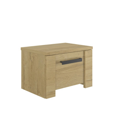 Ramsell 55cm W Manufactured Wood Bedside Table