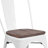 Kewaunee Metal Stackable Chair with Wood Seat-1921678926
