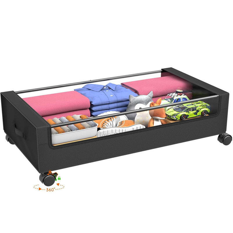 Rangement sous le lit Rebrilliant, Noir