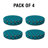 Decorative Indoor Outdoor Waterproof Round Cushion Cover, Patio UV Resistant Seat Cushion Cover-820421507