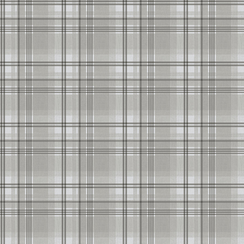 Essential Stripes Oxford Wallpaper, Mid Grey
