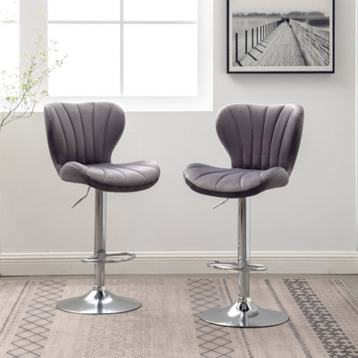 Ensemble de 2 tabourets de bar rotatifs réglables Ellston