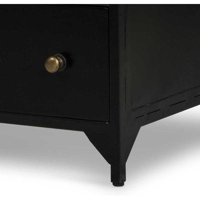 Belmont 3 - Drawer Nightstand in Black