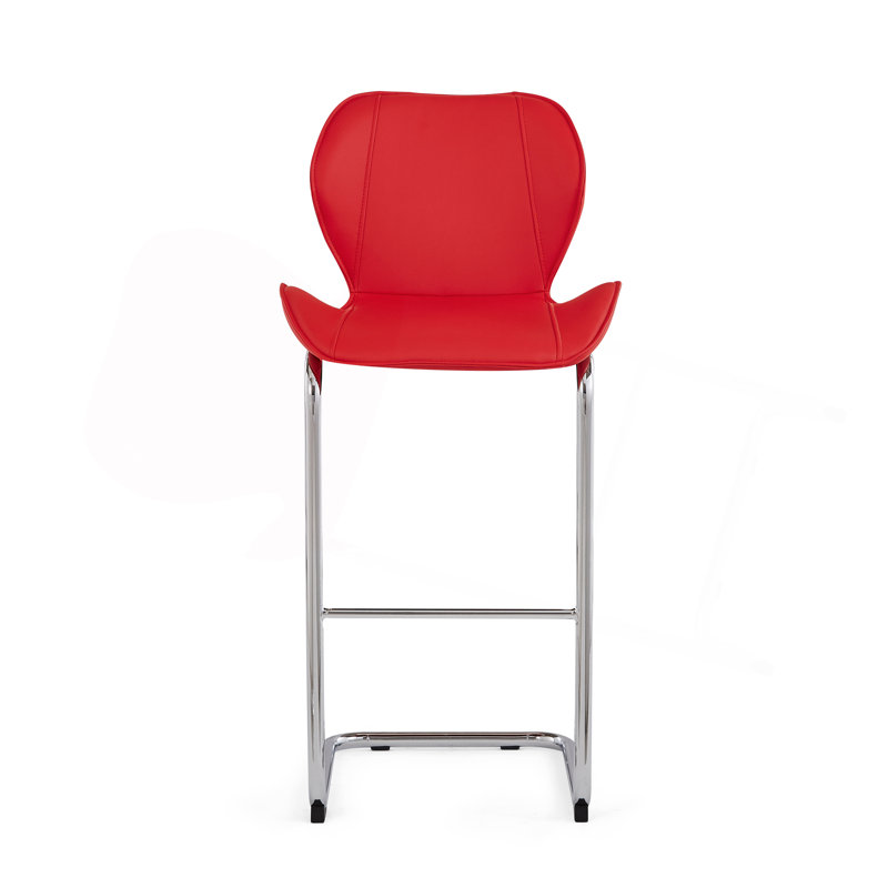 Tabouret de bar 4 pièces Charlotte, Rouge