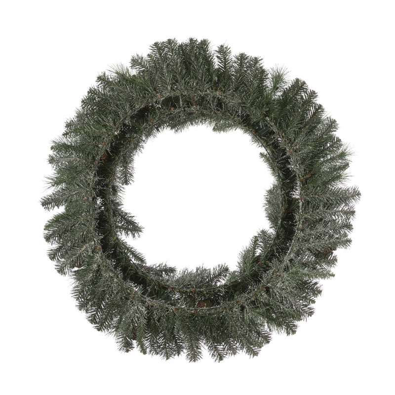 Couronne de Noël scintillante avec 50 lumières et pomme de pin Heyder, H 6,25 po x l 36 po x P 36 po