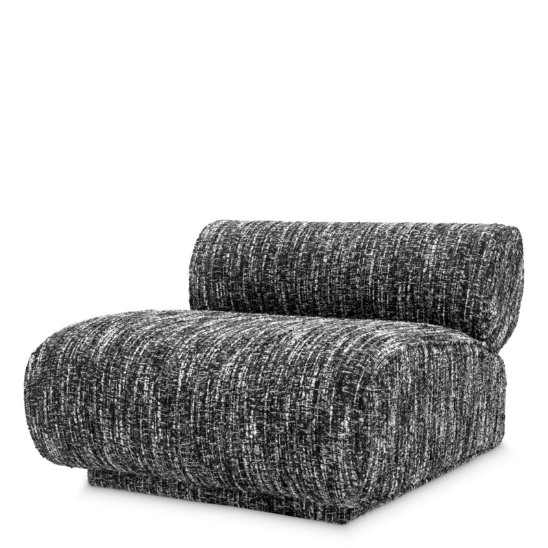 Urbano Side Chair, Boucle Sonata Black Polyester Blend