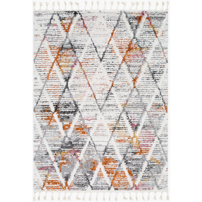 Mitcham Performance Geometric Indoor Rug, Rectangle 9'2" x 12'