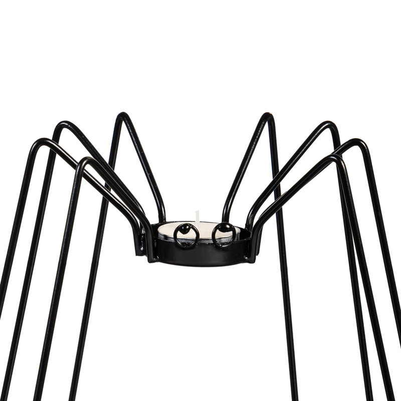 Ensemble de porte-bougie en métal Spider
