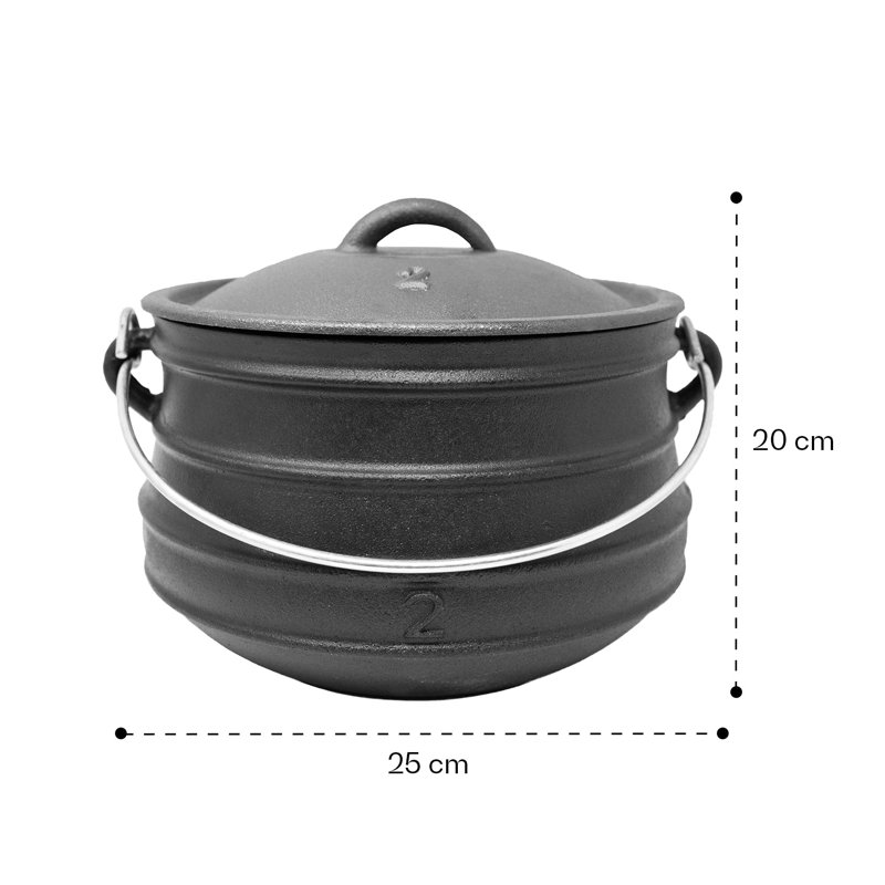 Klarstein Beefalo Cast Iron Round Casserole Dish, 6