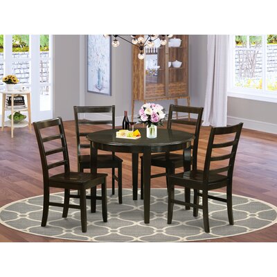 Hillhouse Rubberwood Solid Wood Dining Set -  Red Barrel StudioÂ®, EB55DBCA66EA46F38A4F1B6E91E27945