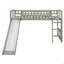 Lit mezzanine simple avec glissoire et échelle-124917943