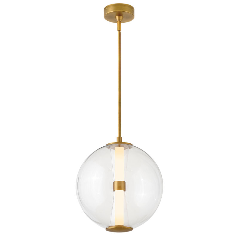 Hinkley Elin Medium Globe Pendant with Integrated LED, Gold