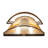 Tiara Steel Flush Mounted Sconce