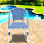 Chaises de patio confortables, ensemble de café moderne en rotin d'aluminium