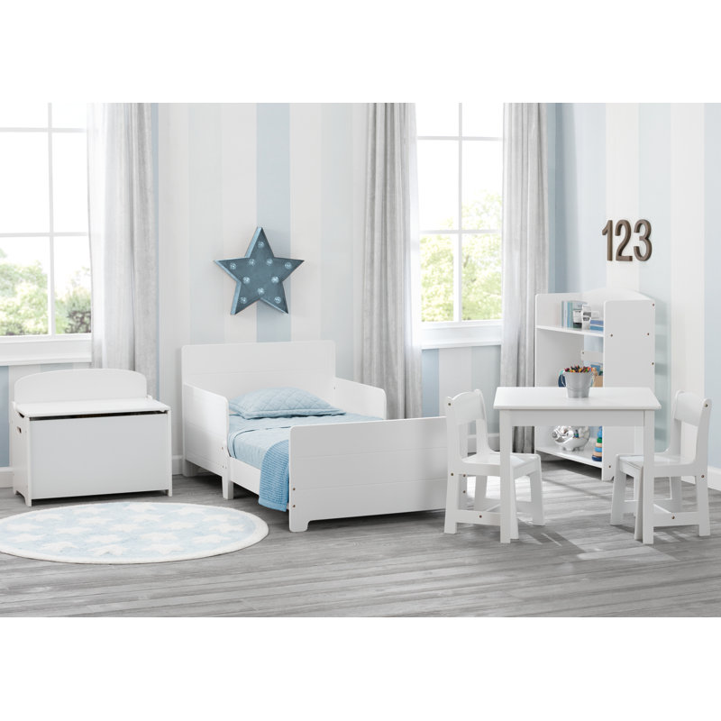 Toddler Solid Wood Standard Bed, Bianca White