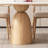 Cream Oak Rectangular Rock-Plate Table Chair Set 6 - Person Pedestal Dining Set-100748653